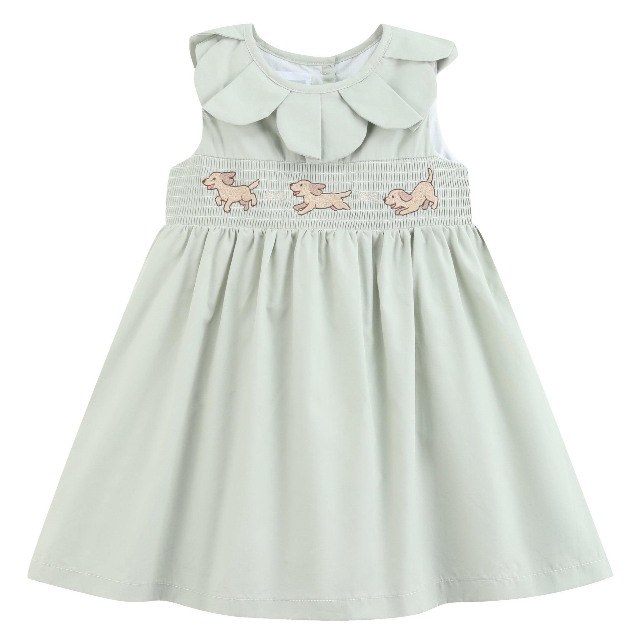 sage green dog dress Puppy Petal Smocked – Lil Cactus trending now