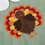 Sage Green Turkey Collared Dress - Lil Cactus