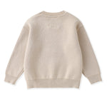 Sand Beige Football Sweater - Lil Cactus