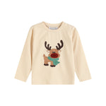 Sand Beige Reindeer Shirt and Brown Pants Set - Lil Cactus