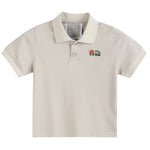 Sand Beige Tractor Polo Golf Shirt - Lil Cactus