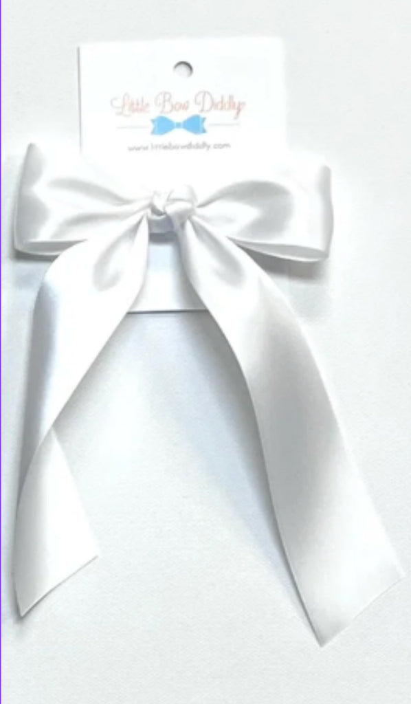 Satin Hair Bows with Long Tails - Lil Cactus