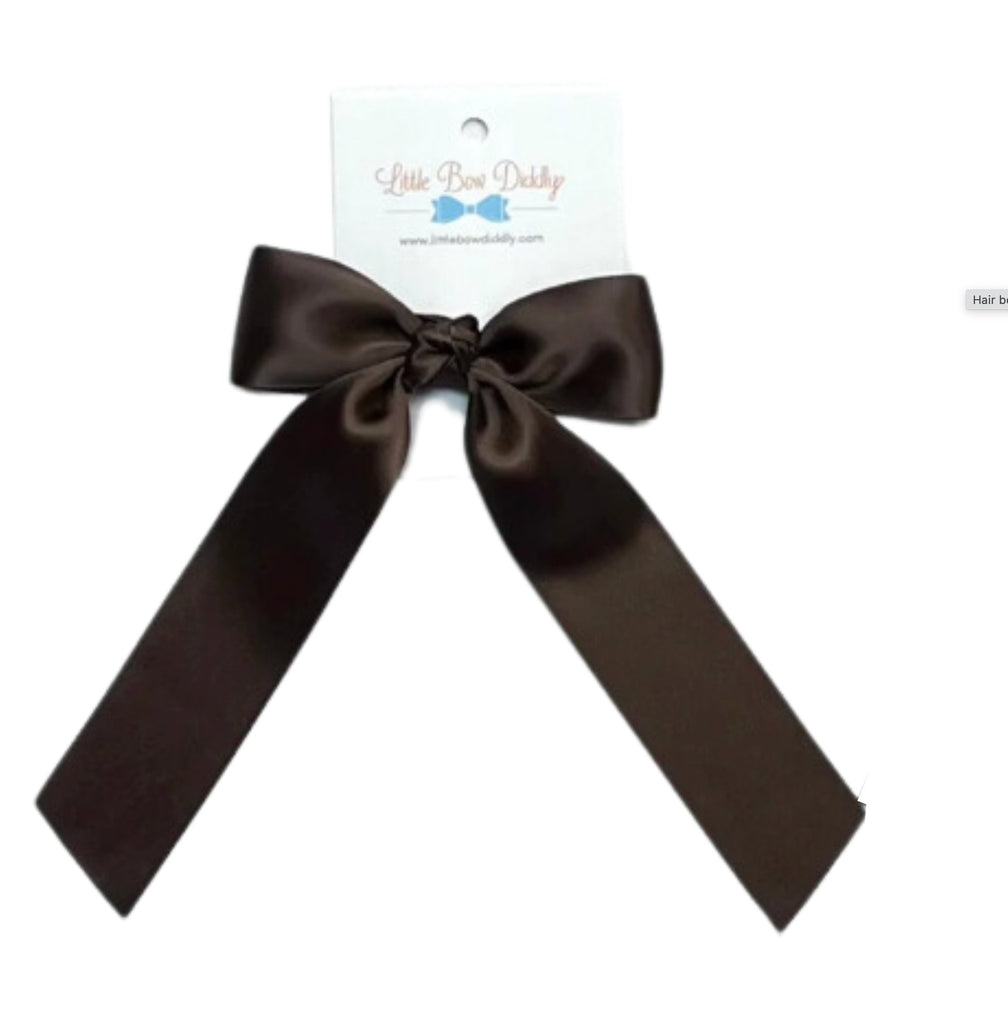 Satin Hair Bows with Long Tails - Lil Cactus