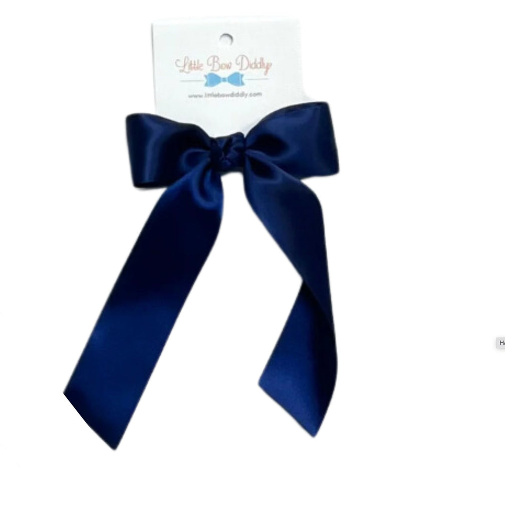 Satin Hair Bows with Long Tails - Lil Cactus