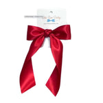 Satin Hair Bows with Long Tails - Lil Cactus