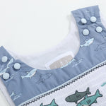 Shark Print Smocked JonJons - Lil Cactus