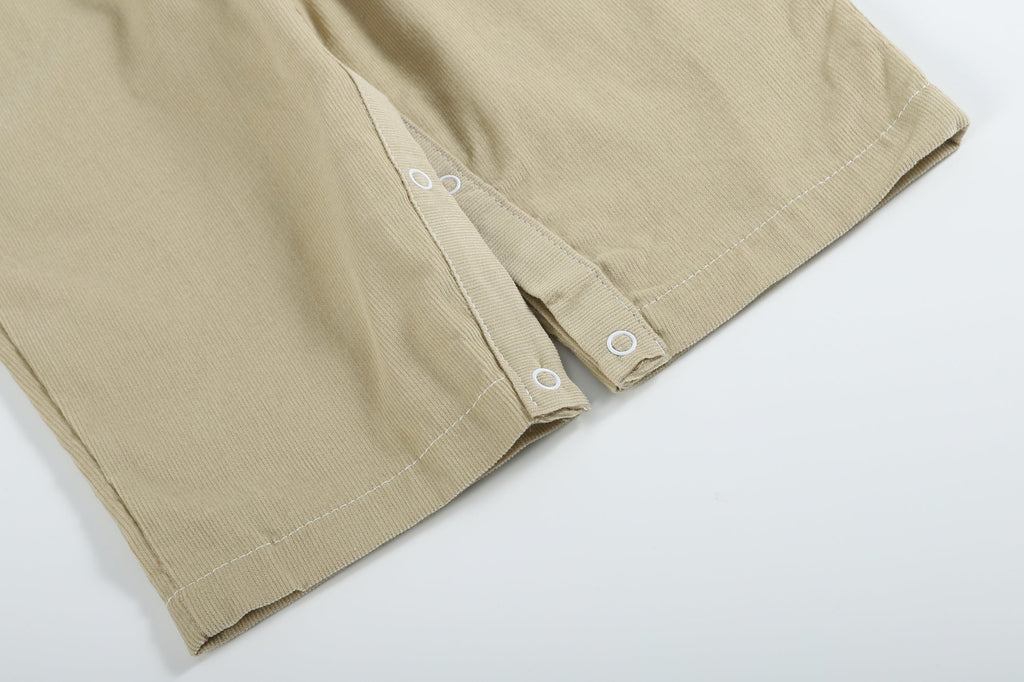 Tan Pumpkin Truck Overalls - Lil Cactus