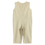 Tan Pumpkin Truck Overalls - Lil Cactus