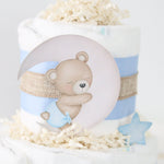 Teddy Bear Diaper Cake Collection - Blue - Lil Cactus