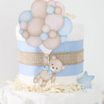Teddy Bear Diaper Cake Collection - Blue - Lil Cactus