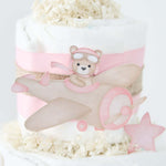 Teddy Bear Diaper Cake Collection - Pink - Lil Cactus