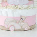 Teddy Bear Diaper Cake Collection - Pink - Lil Cactus