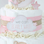 Teddy Bear Diaper Cake Collection - Pink - Lil Cactus