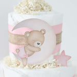 Teddy Bear Diaper Cake Collection - Pink - Lil Cactus