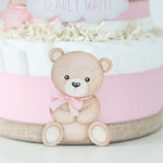 Teddy Bear Diaper Cake Collection - Pink - Lil Cactus