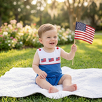 USA Flag Shortalls - Lil Cactus