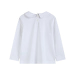 White Cotton Santa Collared Shirt - Lil Cactus