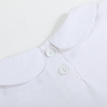 White Cotton Santa Collared Shirt - Lil Cactus