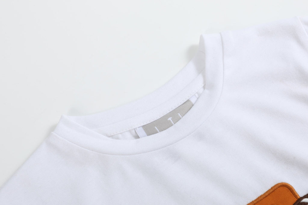 White Football Truck Shirt and Brown Pants Set - Lil Cactus