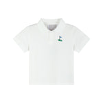 White Golf Tee Polo Shirt - Lil Cactus