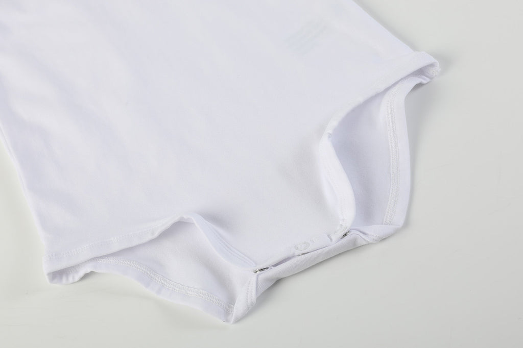 White Lace Collared Girls Long Sleeve Bodysuit Romper - Lil Cactus