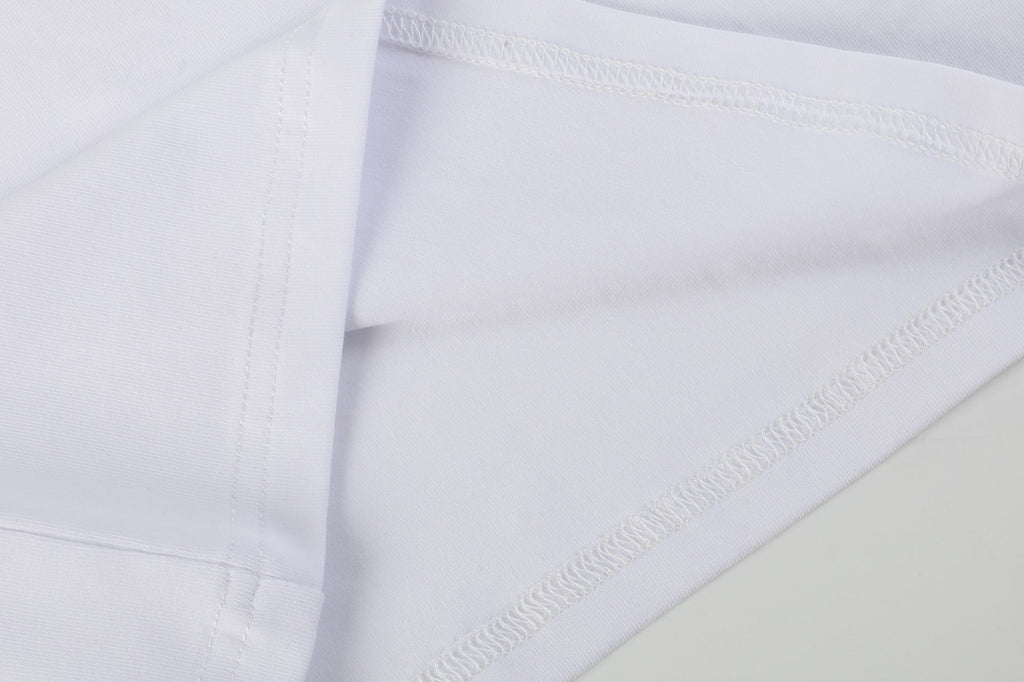 White Lace Collared Girls Short Bubble Sleeve Top - Lil Cactus