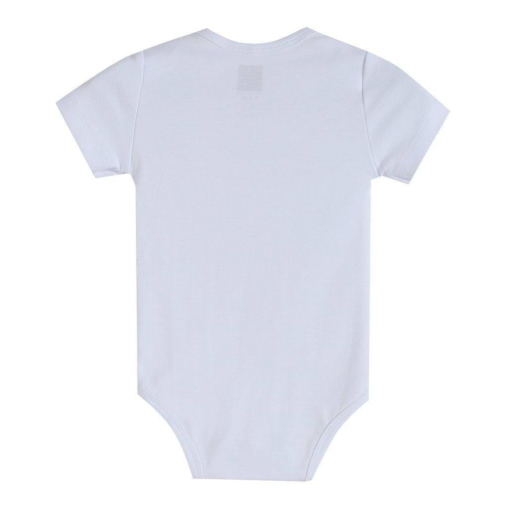 White Organic Cotton Short Sleeve Bodysuit - Lil Cactus