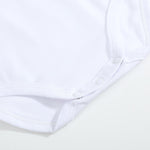 White Pointed Collar Button Romper All Year - Lil Cactus