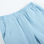 White Pumpkin Shirt and Blue Pants Set - Lil Cactus