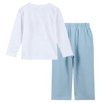 White Santa Christmas Tree Shirt and Blue Pants Set - Lil Cactus