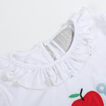 White School Ruffle Top and Blue Skort Set - Lil Cactus