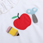 White School Ruffle Top and Blue Skort Set - Lil Cactus