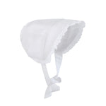 White Summer Baby Bonnet - Lil Cactus