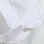 White Summer Baby Bonnet - Lil Cactus