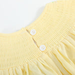 Yellow Daisy Pocketed Smocked Bishop Dress - Lil Cactus