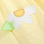 Yellow Daisy Pocketed Smocked Bishop Dress - Lil Cactus