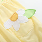 Yellow Daisy Pocketed Smocked Flutter Romper - Lil Cactus