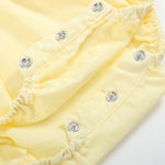 Yellow Daisy Pocketed Smocked Flutter Romper - Lil Cactus