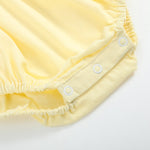 Yellow Daisy Pocketed Smocked Flutter Romper - Lil Cactus