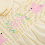 Yellow Petal Collared Smocked Bubble Romper - Lil Cactus