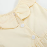 Yellow Petal Collared Smocked Bubble Romper - Lil Cactus