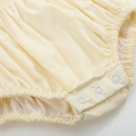 Yellow Petal Collared Smocked Bubble Romper - Lil Cactus