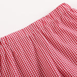 Blue Crab Shirt and Red Gingham Shorts Set - Lil Cactus