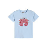 Blue Crab Shirt and Red Gingham Shorts Set - Lil Cactus