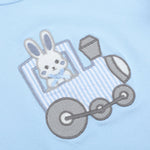 Blue Easter Train T-Shirt and Seersucker Shorts Set - Lil Cactus