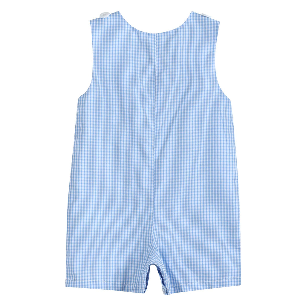 Blue Gingham Golf Hole Shortall - Lil Cactus