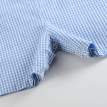 Blue Gingham Golf Hole Shortall - Lil Cactus