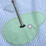 Blue Gingham Golf Hole Shortall - Lil Cactus