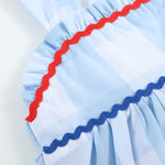 Blue Gingham Layered Sundress - Lil Cactus