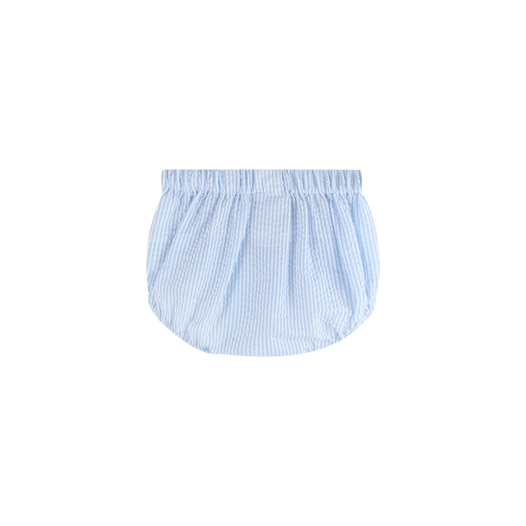 Blue Smocked Car Bloomers - Lil Cactus